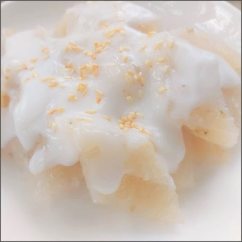 Bánh chuối hấp bột gạo nước cốt dừa lon