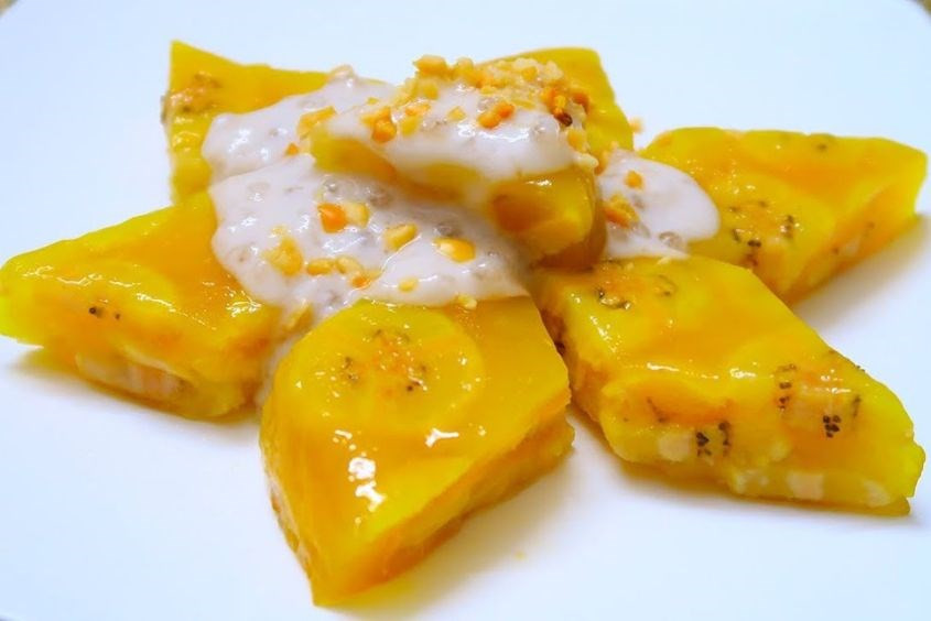 Bánh chuối hấp nước cốt dừa thơm ngon