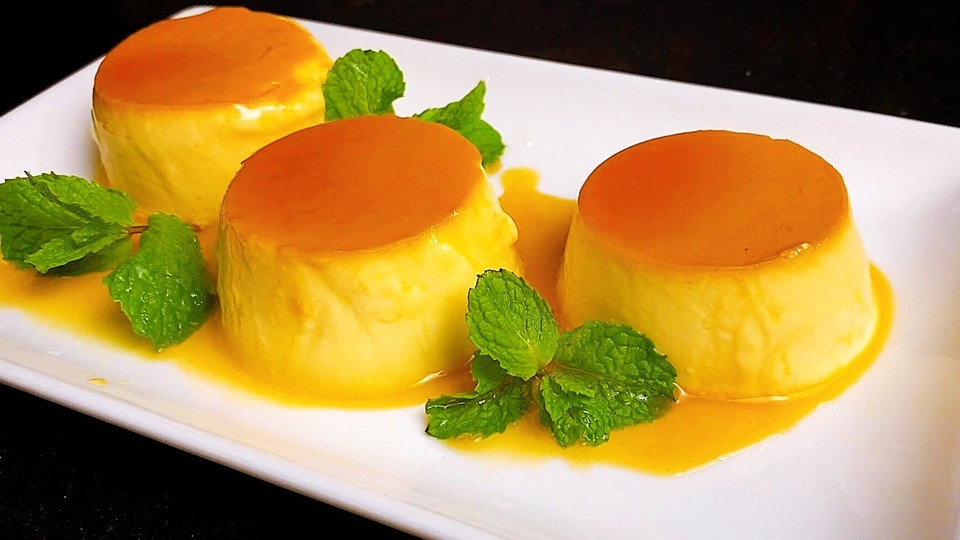 Bánh flan caramel mềm mịn hấp dẫn