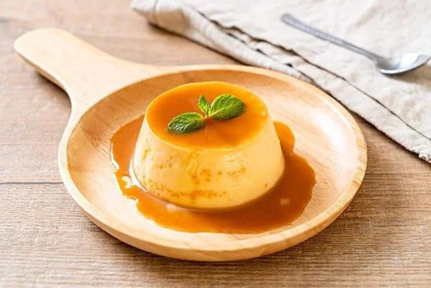 Bánh flan mềm mịn cho bé ăn dặm