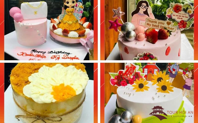 Bánh kem Anh Khoa Bakery hương vị đặc trưng, tiệm bánh kem Hội An