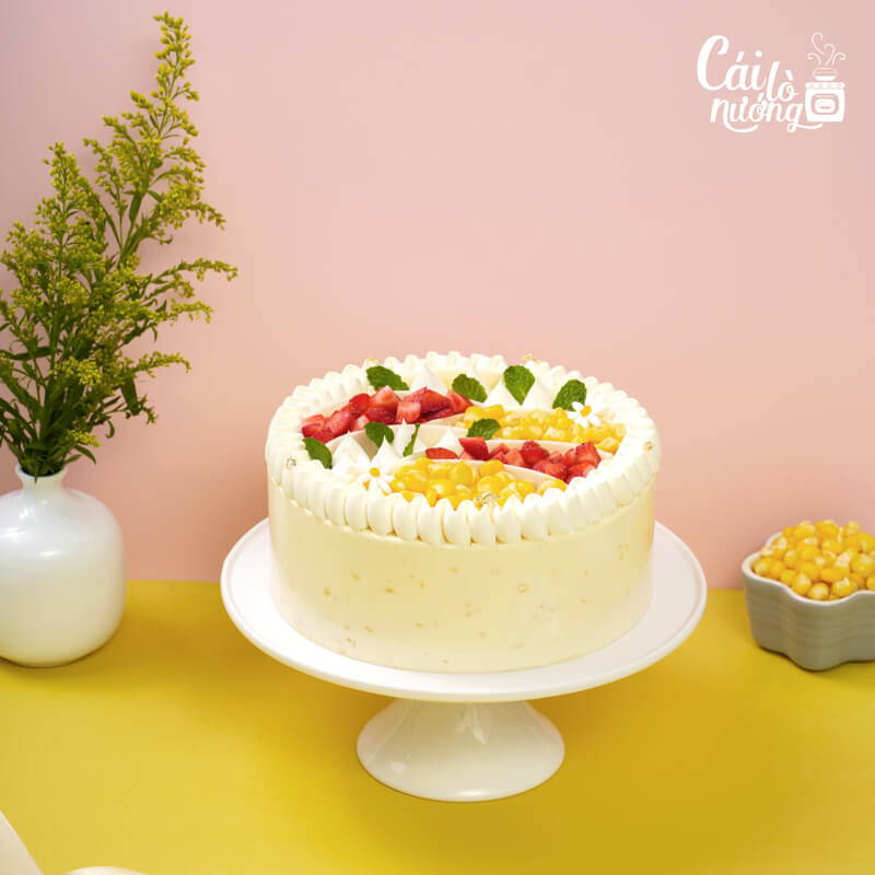 Bánh kem bắp dâu độc đáo, mang đến trải nghiệm vị giác mới lạ tại quận 1.