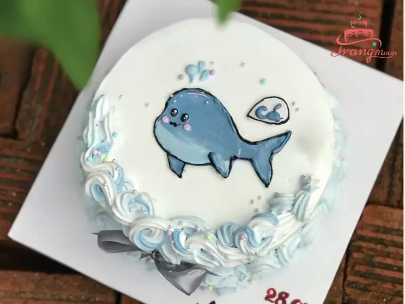 bánh kem cá heo vui vẻ