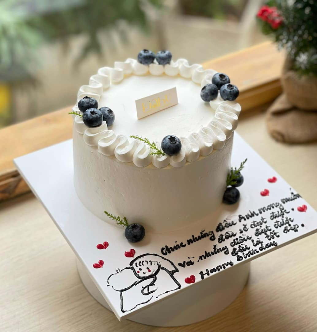 Bánh kem đơn giản đẹp dành cho nam