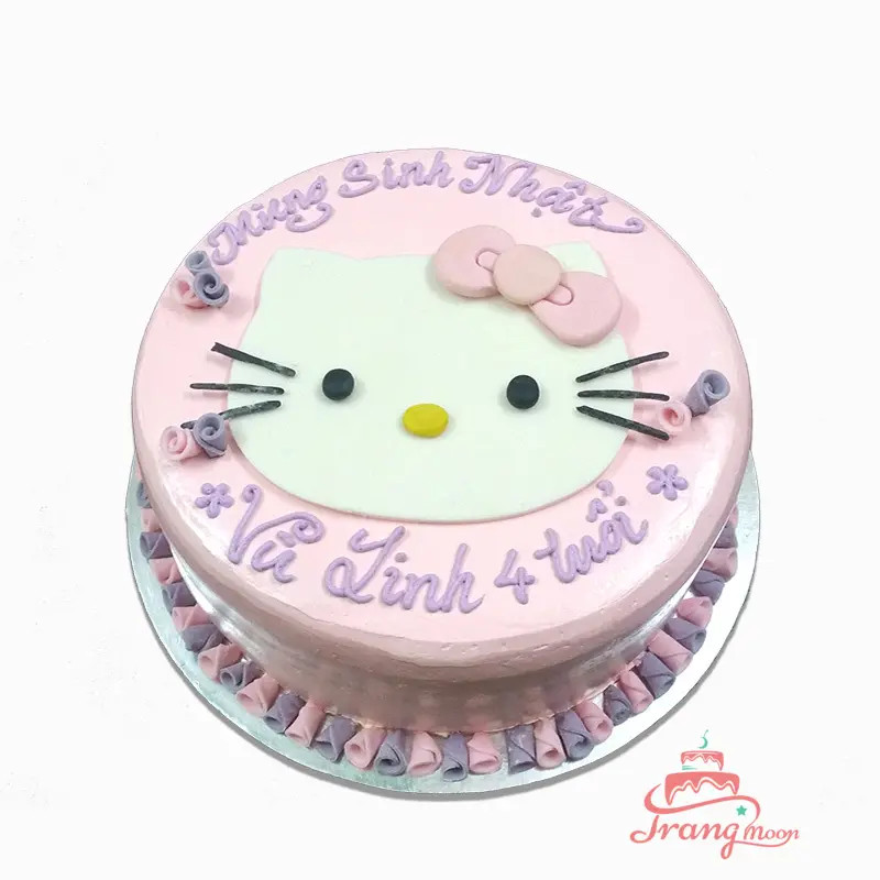 Bánh kem Hello Kitty 3D đẹp mắt, mô phỏng chân thực nhân vật được yêu thích