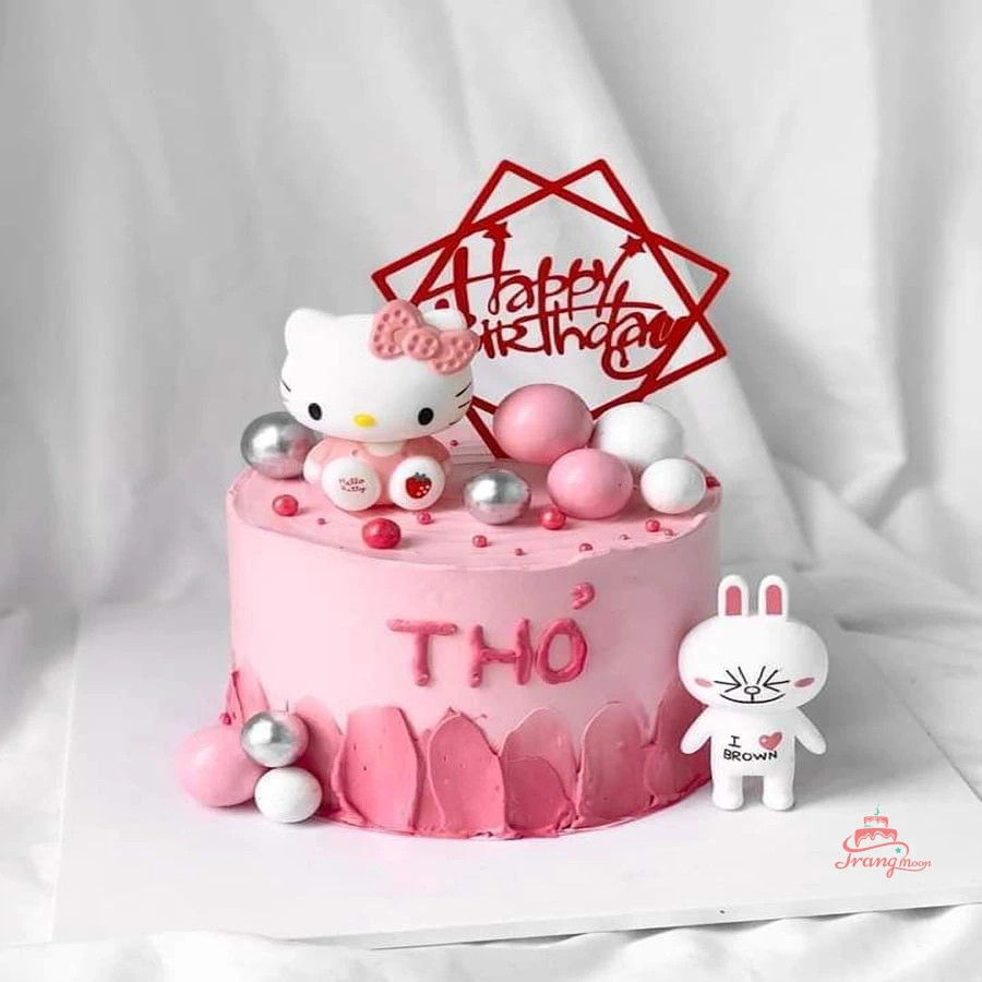 Bánh kem Hello Kitty phong cách bé trai