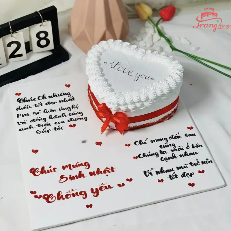 bánh kem kỷ niệm ngày cưới
