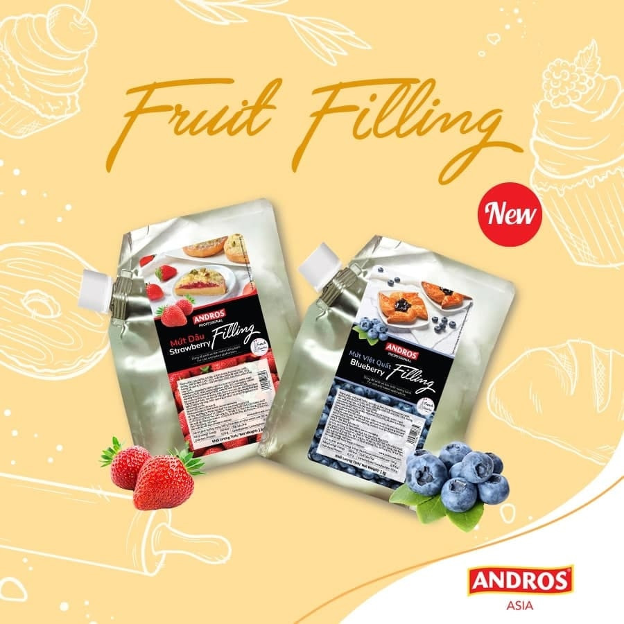 Bánh kem mứt trái cây Mứt trái cây Andros