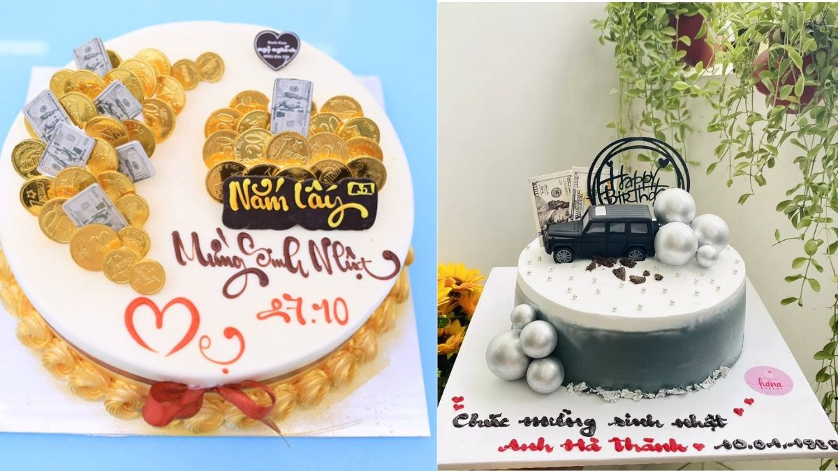 Bánh kem rút tiền gây bất ngờ