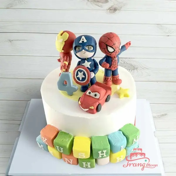 Bánh kem siêu nhân nhện và biệt đội Avengers