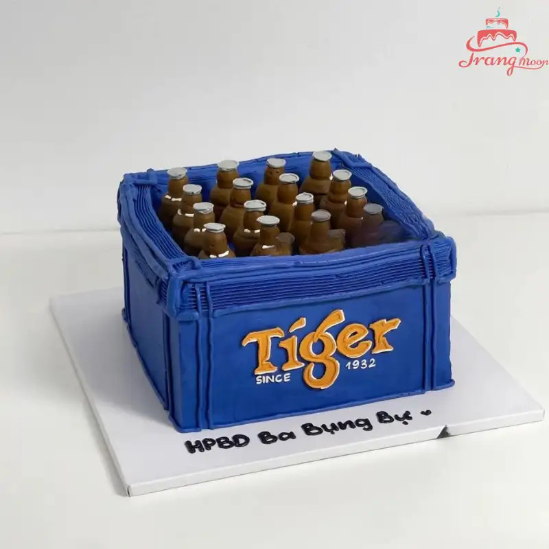 Bánh kem sinh nhật độc đáo hình thùng bia