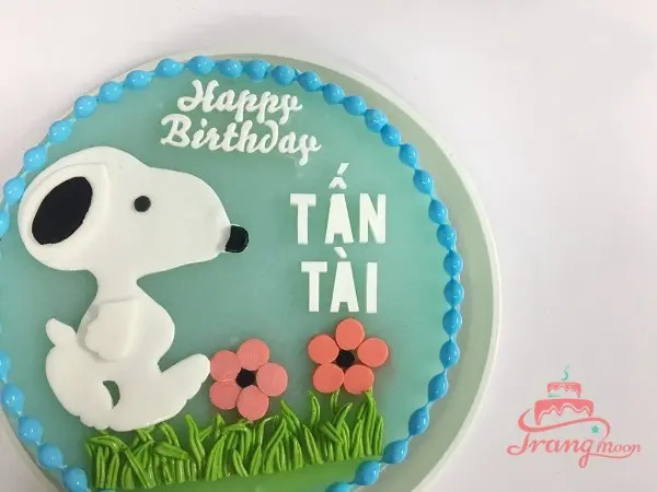 Bánh kem thôi nôi chủ đề biển xanh với cá voi và thuyền buồm cho bé trai