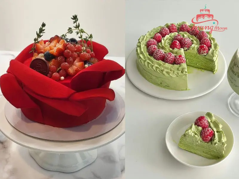 Bánh kem trái cây dâu tây tươi ngon