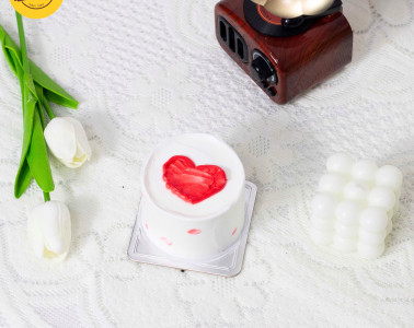 Bánh kem trái tim đỏ lãng mạn, món quà Valentine mini ý nghĩa