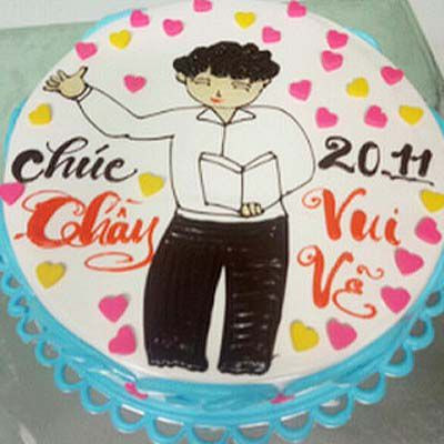 Bánh kem với lời chúc 20/11 ý nghĩa dành tặng thầy cô