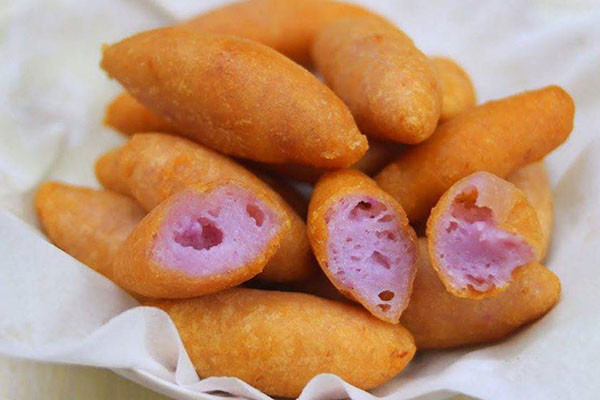 bánh khoai mỡ chiên vàng giòn thơm ngon hấp dẫn