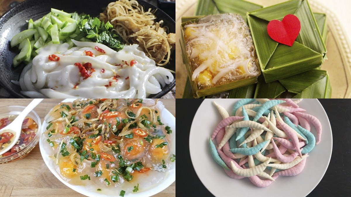 Bánh làm từ bột năng đa dạng