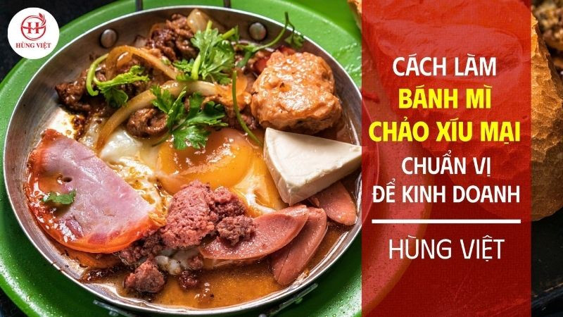 Bánh mì chảo có thể ăn kèm với phô mai, xúc xích và chân giò để tăng hương vị
