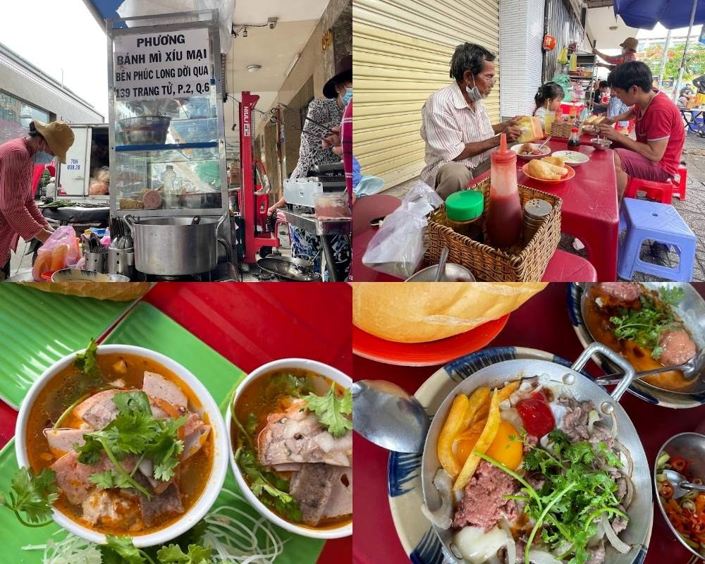 Bánh mì chảo xíu mại nóng hổi của Cô Phương