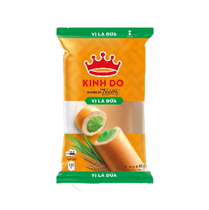 Bánh mì ngọt Kinh Đô lá dứa với màu xanh tự nhiên và vị ngọt dịu