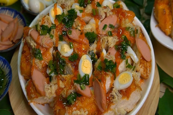 Bánh mì nướng muối ớt bằng nồi chiên không dầu