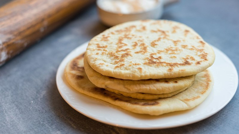 Bánh mì Pita ít calo và giàu chất xơ, thích hợp cho bữa ăn nhẹ