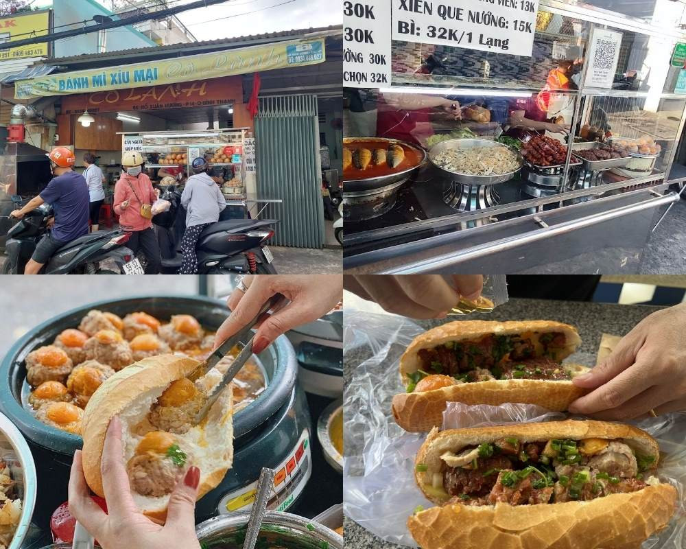 Bánh mì xíu mại trứng muối chén đặc biệt của Cô Lành