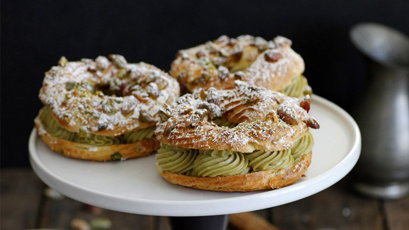 Bánh Paris Brest hình bánh xe