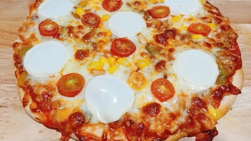 Bánh pizza chay thanh đạm, giàu dinh dưỡng