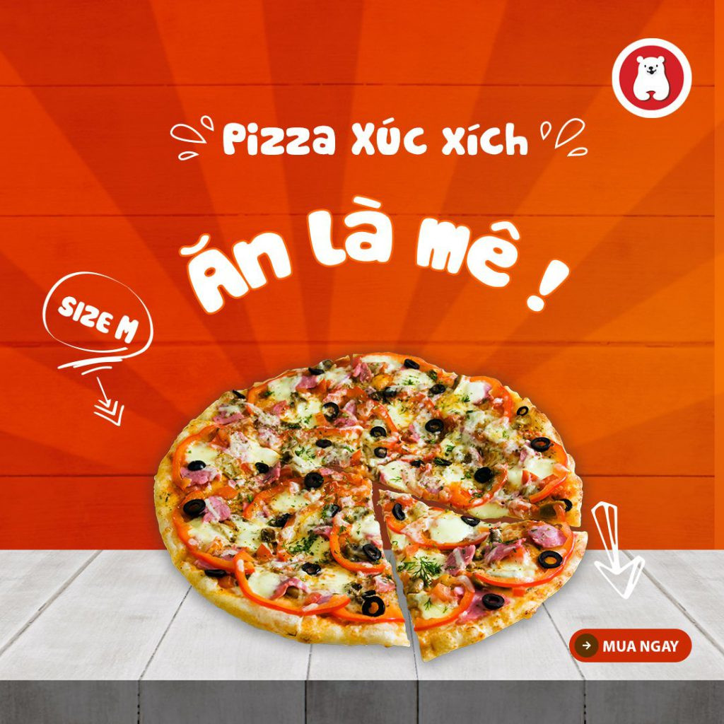 bánh pizza xúc xích thơm ngon, vàng ruộm vừa nướng xong từ đế có sẵn, sẵn sàng thưởng thức
