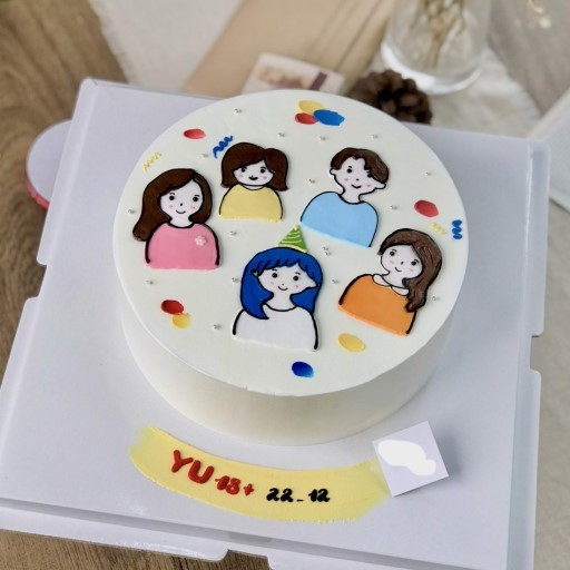 BÃ¡nh sinh nháº­t váº½ hÃ¬nh gia Ä‘Ã¬nh 5 ngÆ°á»i
