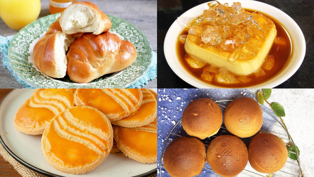 Bánh trứng sữa nướng bằng nồi chiên không dầu