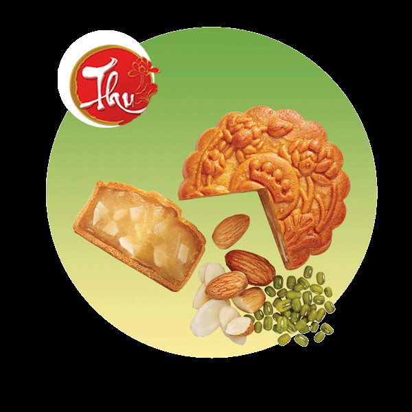 Bánh trung thu đậu xanh - hạnh nhân
