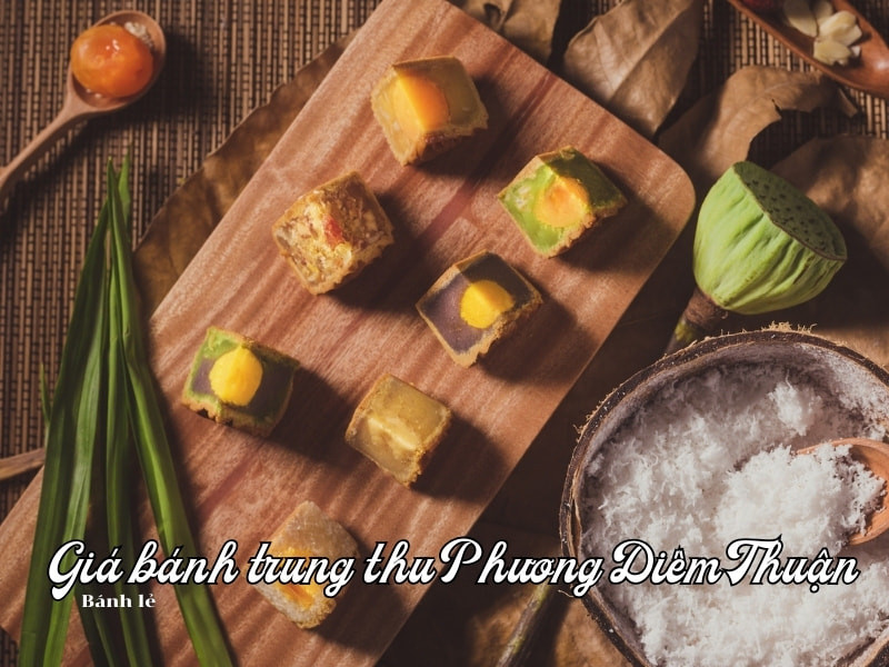 Bánh trung thu Diêm Thuận truyền thống với nhiều hương vị thơm ngon