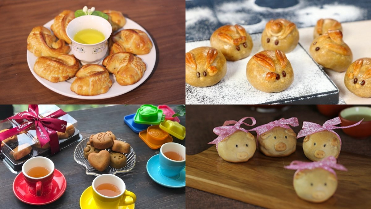 bánh trung thu hình thú ngộ nghĩnh, đa dạng màu sắc