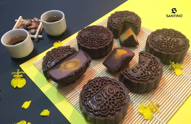 Bánh trung thu nhân cà phê hấp dẫn