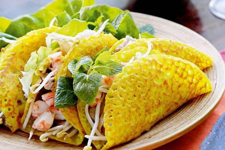 Bánh xèo miền Bắc hoàn chỉnh
