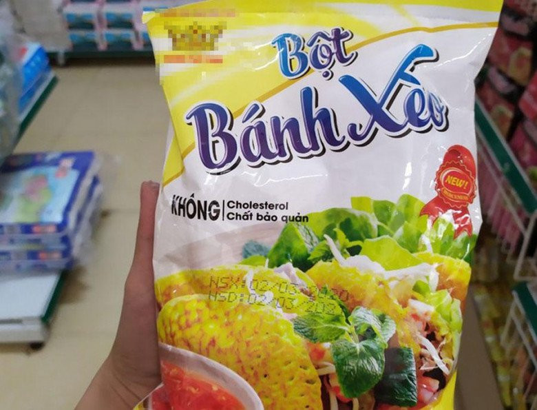 Bột làm bánh xèo đã pha