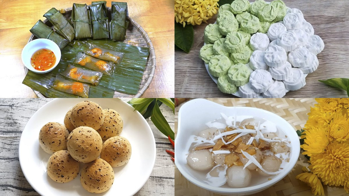 Các loại bánh làm từ bột năng đa dạng và hấp dẫn