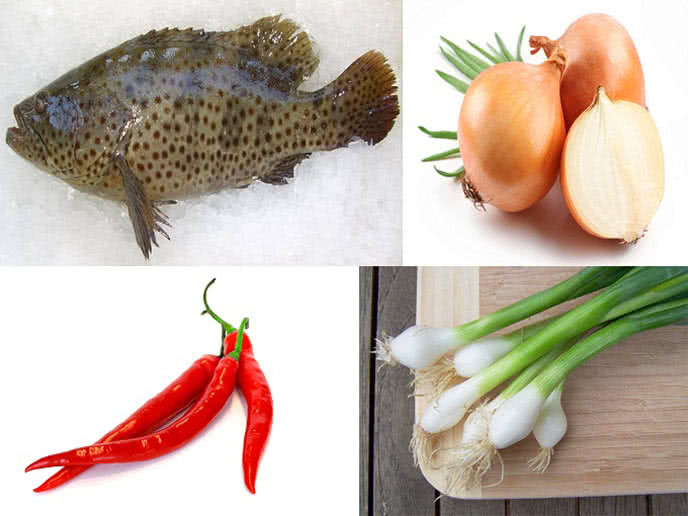 cách cuốn bánh tráng cá mú hấp xì dầu