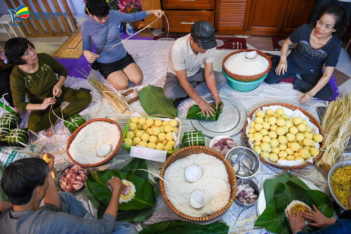 Cách làm nhân bánh chưng ngon với đậu xanh và thịt ba chỉ