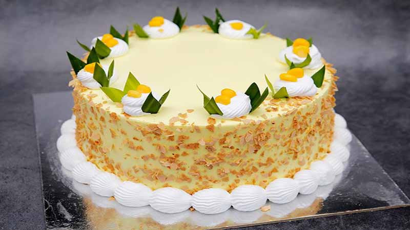 Chiếc bánh kem bắp thơm ngon ở Quận 10