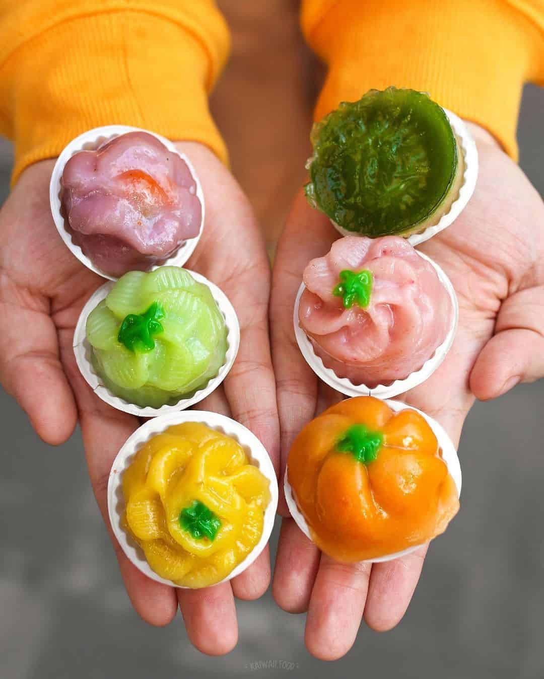 Dĩa bánh Xu Xê Tôm với lớp vỏ trong suốt và nhân tôm đậm đà