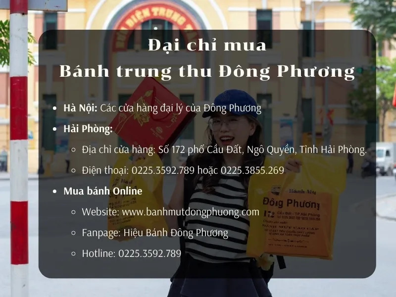 Địa chỉ mua bánh trung thu Đông Phương uy tín tại Hà Nội và Hải Phòng