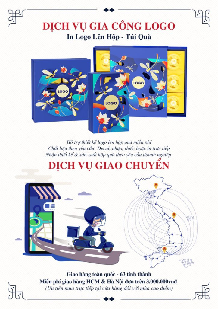 Dịch vụ in logo trên hộp bánh trung thu