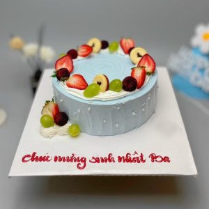 Gợi ý mẫu bánh kem 20/10 đơn giản với hoa kem nhỏ xinh và màu sắc tươi tắn, dễ dàng tự làm tại nhà