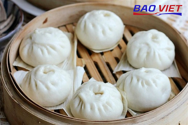 Hấp bánh bao chay bằng nồi hấp