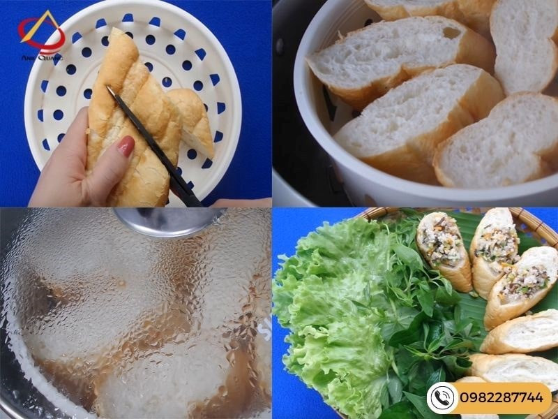 Hấp bánh mì đúng cách