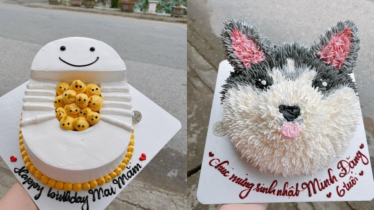 Hình ảnh bánh kem đẹp, phá cách