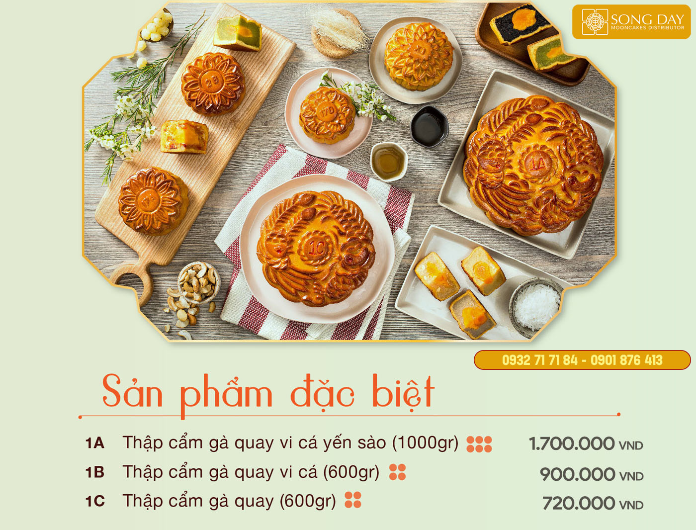 Hình ảnh các mẫu bánh trung thu Givral cỡ lớn đặc biệt